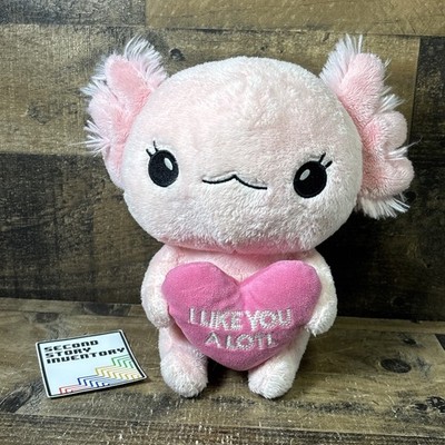 'I Like You A Lotl' Pink Axolotl 8'' plush stuffed animal, Walgreens #725990