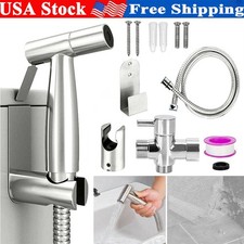 Stainless Steel Toilet Bidet Spray Handheld Shattaf Bathroom-Sprayer Shower Head