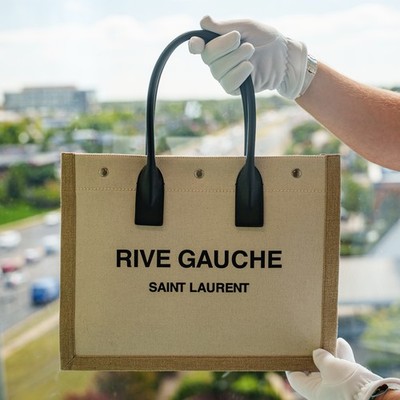 Saint Laurent Canvas Rive Gauche Large Tote Bag BNIB