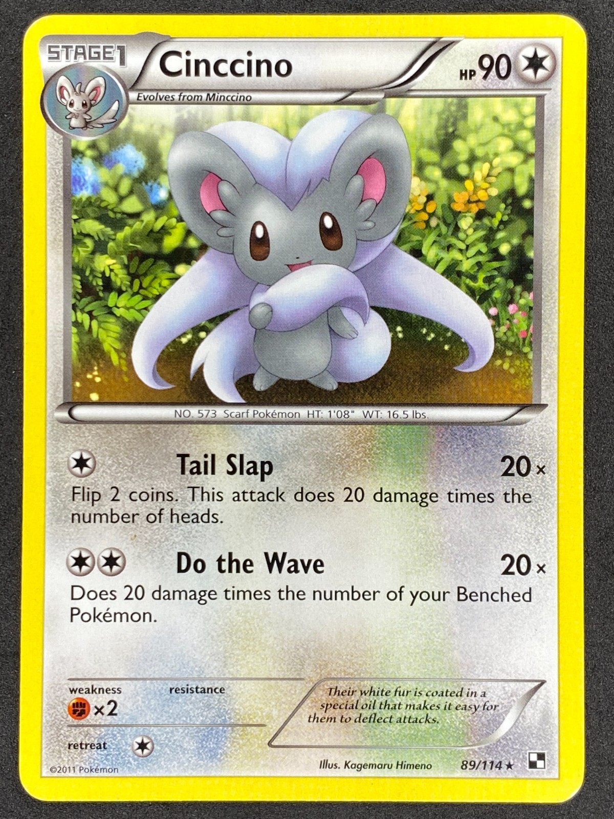 Pokémon Cinccino 89/114 BLW Black & White LP