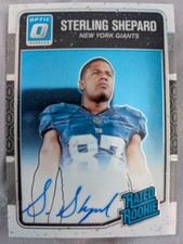 STERLING SHEPARD 2016 Panini Optic AUTO /150 RC Rookie Card PWE