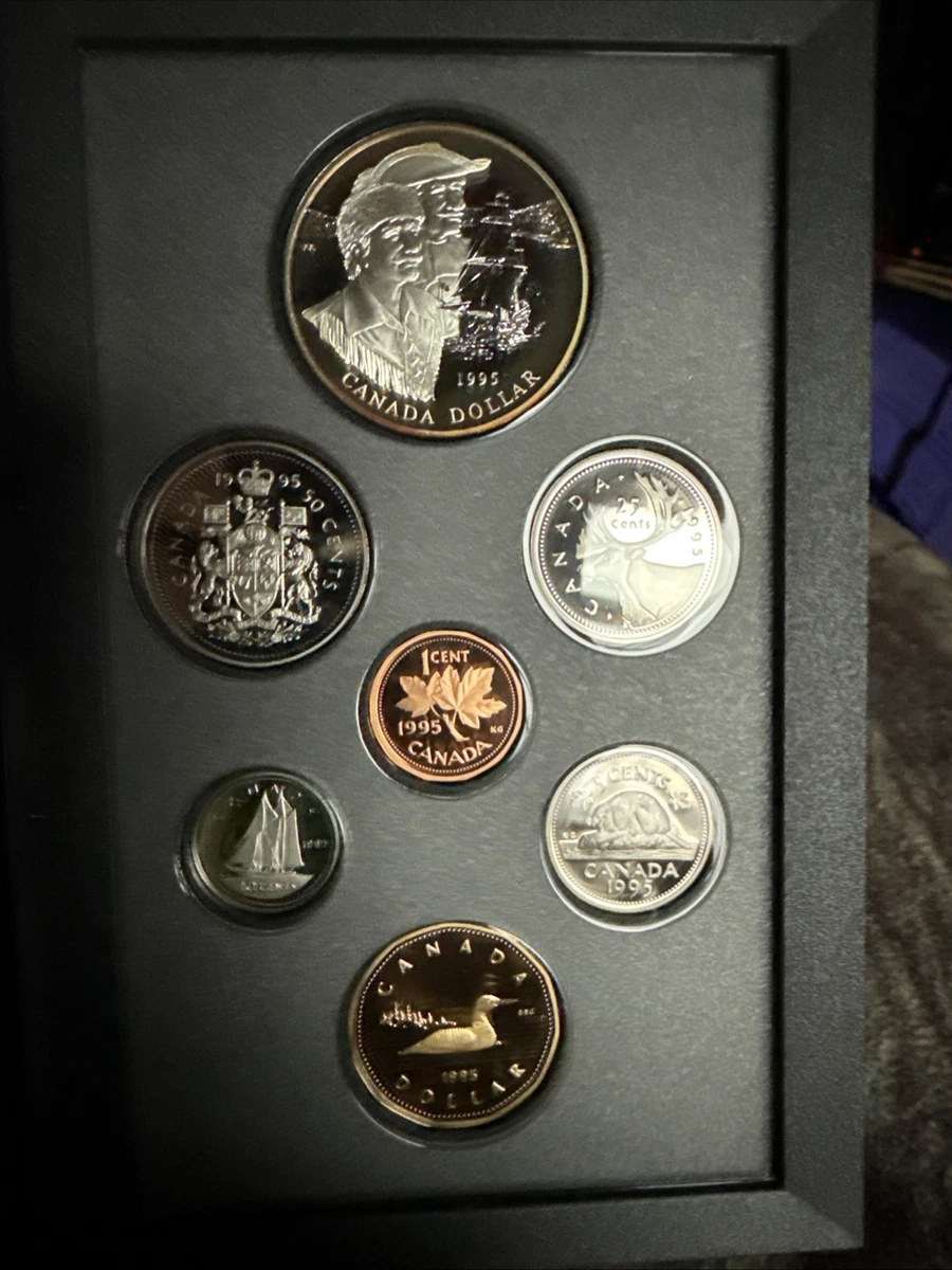 1995 Canadian Mint Proof Set プルーフセット 1995 Canada Proof Set - Century Stamps and Coins