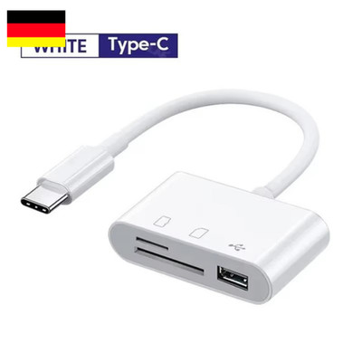 USB C SD Card Reader Micro SD to Type C OTG Adapter for SDHC SDXC