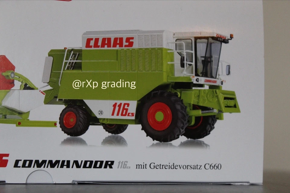 🔥 Neu Wiking 1:32 -Claas Commanoor 116cs mit Getreidevorsatz &Rundballen NEU🔥 - Bild 3 von 4