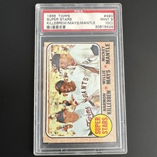 1968 Topps - High # Mickey Mantle, Willie Mays, Harmon Killebrew #490
