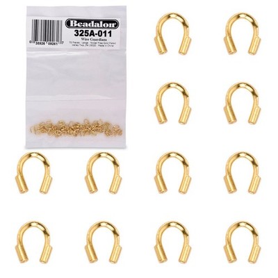 Gold Beadalon Wire Protectors .027'' - Jewelry Making (72 Pieces)