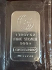 Vintage Engelhard 1 Oz .999+ Silver Bar SN 34745  Traditional E-logo