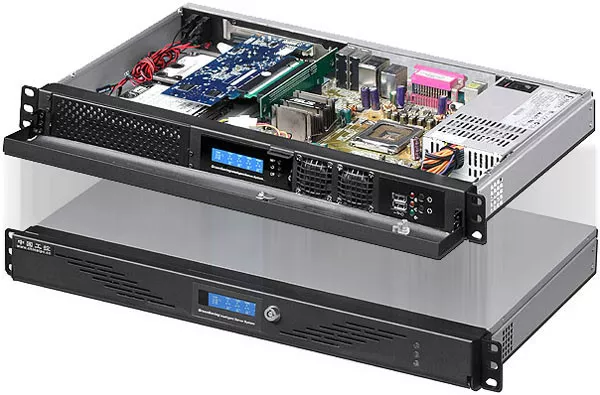 1U LCD ITX Lock Door 5.25