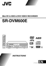 JVC SR-DVM600EU Mini DV  DVD Recorder Owners Instruction Manual Reprint