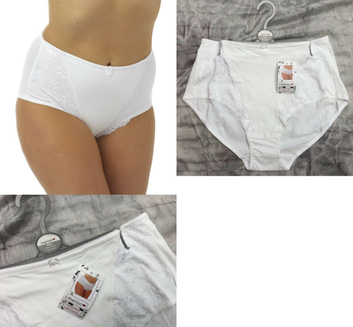 GRÖSSE XXX LARGE Taille 35"/36"/Hüfte 46"/48" LEICHTER KONTROLLSLIP SPITZE MELIERT neu mit Etikett