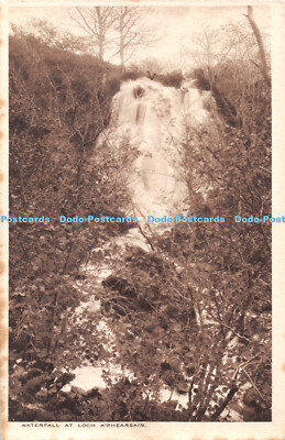 R340274 Waterfall at Loch A Phearsain J J Currie The R A Postcards The Seal of A
