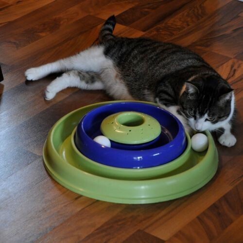 Bergan Catnip Hurricane Cat Toy Green/Blue, 16" - Picture 8 of 8