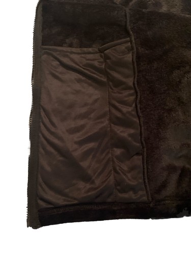 Gerry Velours schwarz durchgehender Reißverschluss Jacke Größe 2XL Pkts Grube zu Grube 28" Damen - Bild 11 von 17