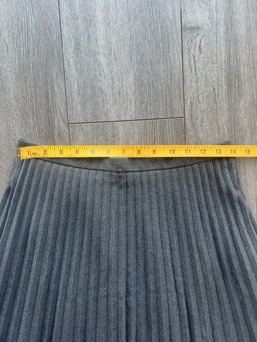 Loft Skirt Women’s Size 4 Gray Pleated Fit & Flare A Line Casual S Office - Picture 5 of 5