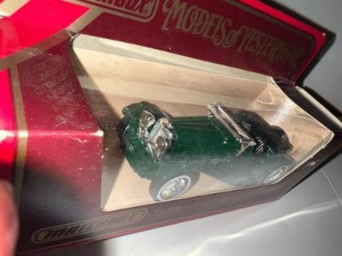 1984 Matchbox Models Of Yesteryear 1936 Jaguar SS100 Y1 Green Diecast - Picture 5 of 10