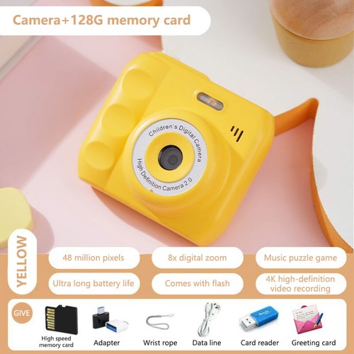 Mini CCD Digital Camera Portable Retro Photo Machine Photography Gifts for Ki-*-