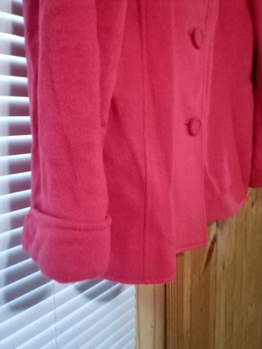 Carlisle Women's Cashmere Coat/Blazer Melon Pink Sz 16 Mid Length - Picture 4 of 11
