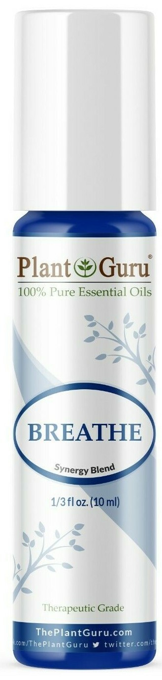 Breathe Easy Essential Oil Roll on Blend For Respiratory Colds, Flu And Sinus 