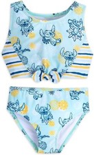 NWT Disney Store Stitch Two-Piece Swimsuit for Girls, Size 2, 3, 4, 5/6 Cute