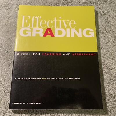 Effective Grading : A Tool for Learning and Assessment - BRAND NEW ~ 1998