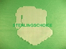 Two (2) Pre-Cut Grinch Plastic Canvas Shape with Pattern