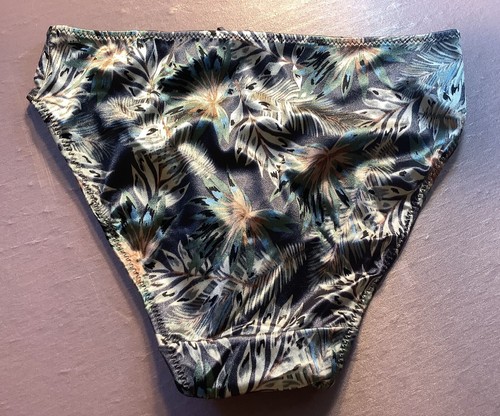 Women Panties,Bikinis"ILUSION"Size M. Floral Satin Soft Shiny W/Decoration Mexic - Picture 9 of 11