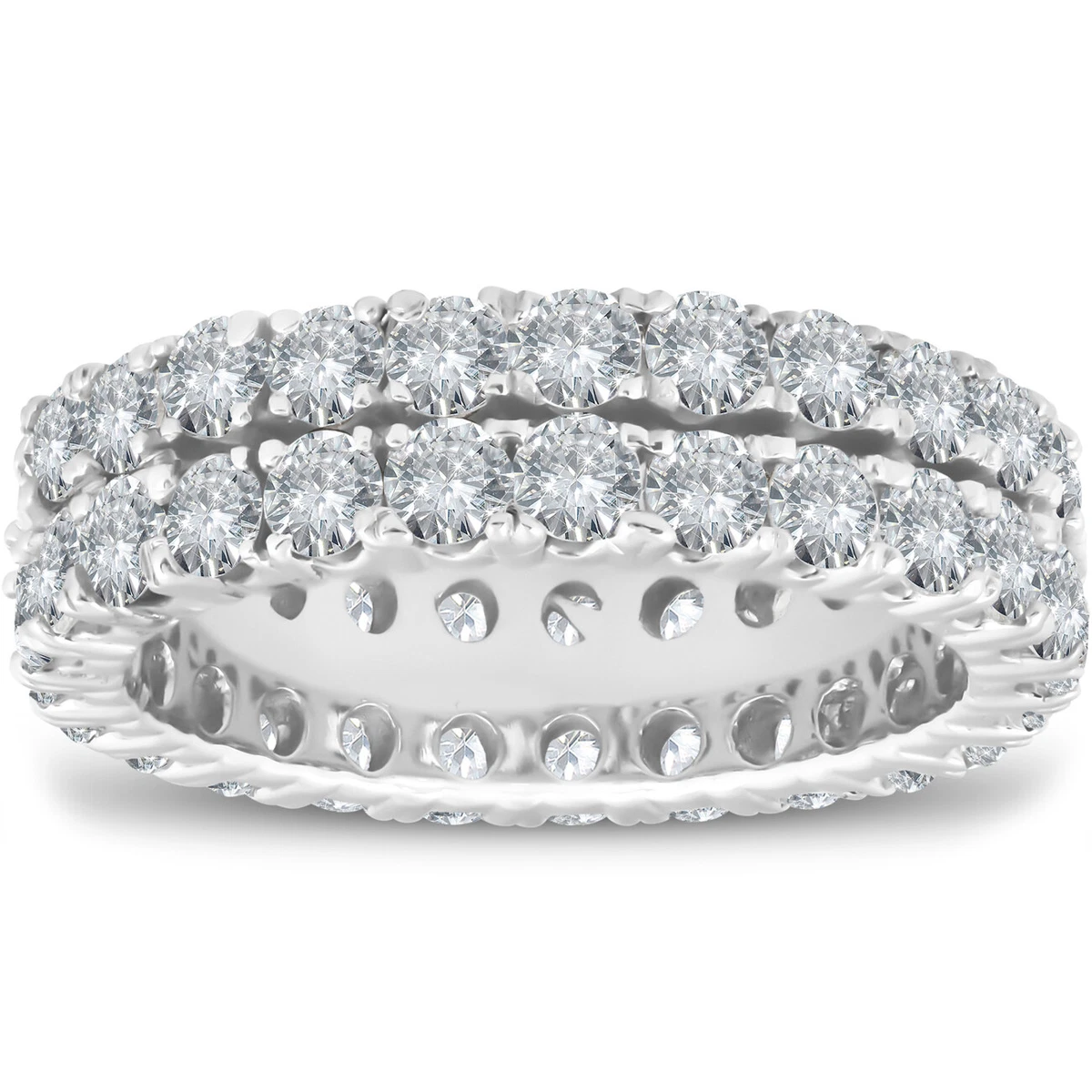 Double band eternity ring deals