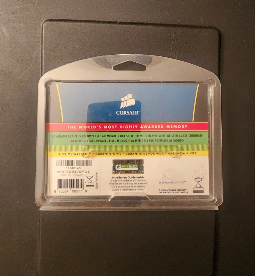 Corsair Memory 1GB DDR2 - 533MHz - PC2-4200 - Computer/Notebook Memory  - Image 3 of 3