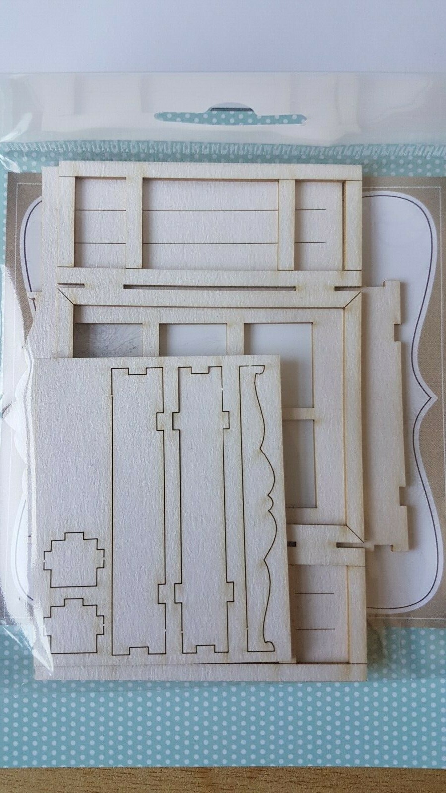 WINDOW & box dolls house 112th 24th scale chipboard trompe l'oeil