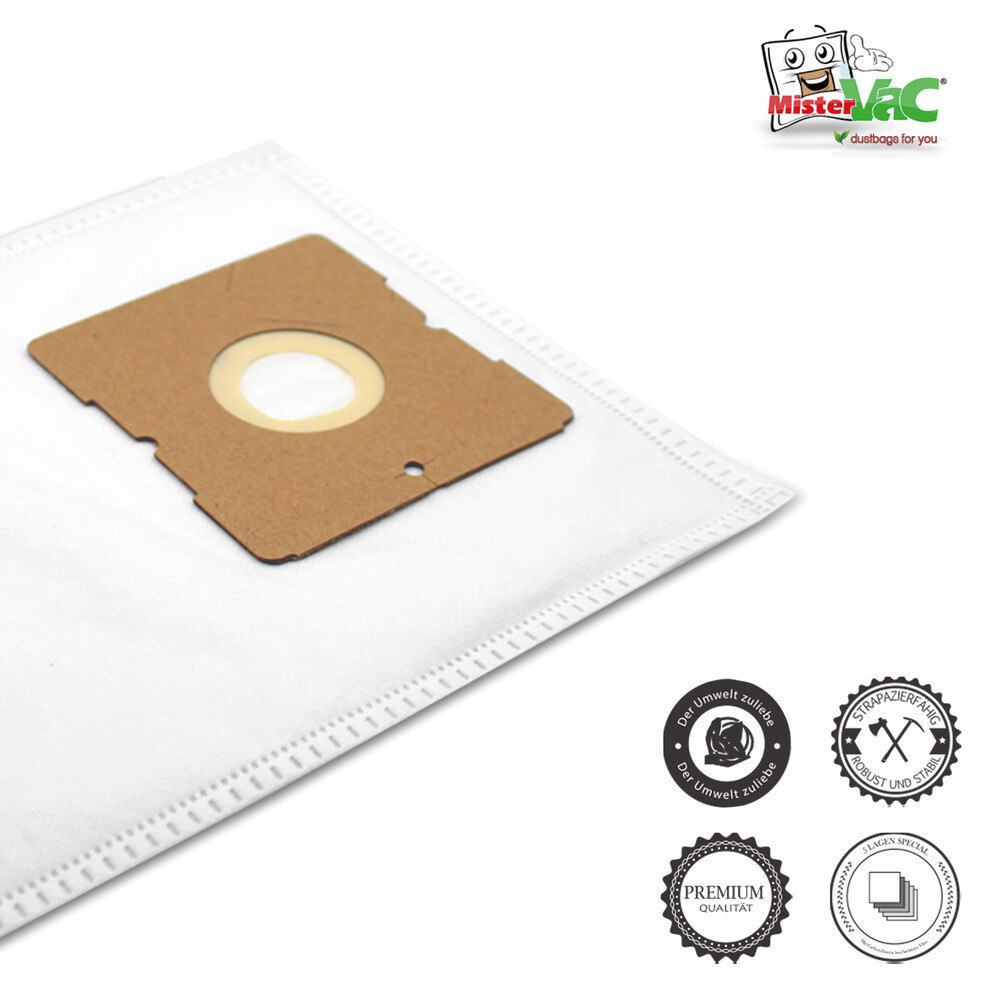 10 Staubsaugerbeutel Von Mr.Clean – Passend Für Dirt Devil M 2012-1 Lifty Plus (mehrlagiges Vlies, Inkl. Feinfilter)