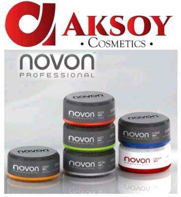 (28,78€/1L ) Novon Professional 6er Mix Wax 150ml Aqua Haar Wachs-Gel-wax Matt