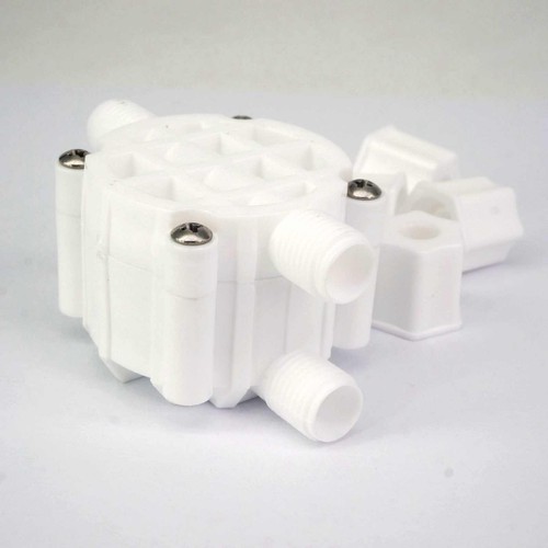 Válvula de 4 vías de cierre automático de 1/4" para sistema de ósmosis inversa RO - Imagen 2 de 4