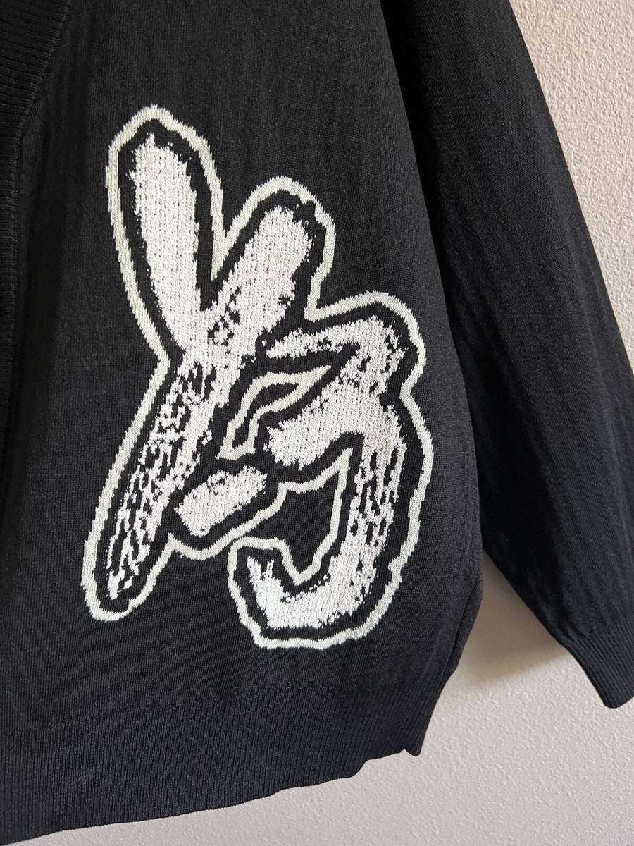 Adidas x Y-3 Logo Knit Cardigan Sweater - Size Medium