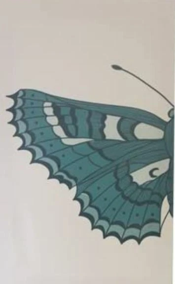 Impresión de mariposas sobre lienzo, arte de pared enmarcado, listo para colgar--2 paneles de pintura Foto 2 de 2