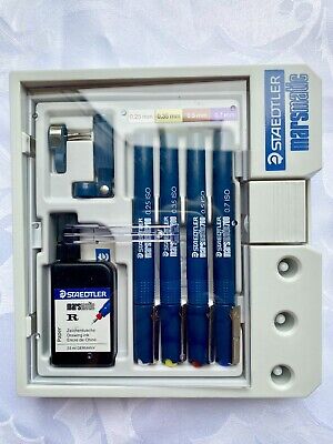 製図ぺん　STAEDTLER MARS-700　4本セット品 Technical Pen Set 700 S4 Staedtler Mars Matic For Drafting