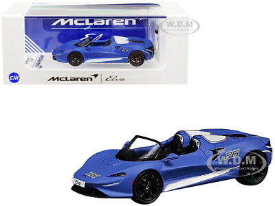 MCLAREN ELVA CONVERTIBLE #26 MATT BLUE EXTRA WHEELS 1/64 CM MODEL CM64-ELVA-01