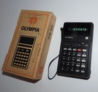 OLYMPIA CD 90 Taschenrechner + Orig. Schachtel. Grüne Anzeige