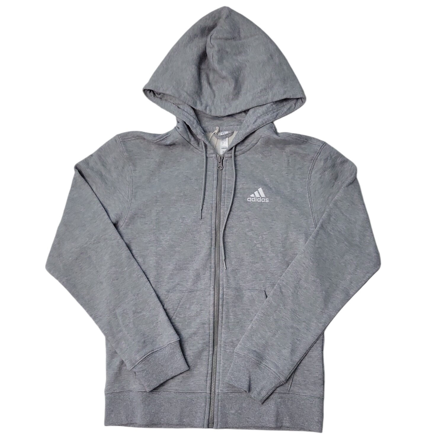 Женская толстовка Adidas Linear Soft French Terry с капюшоном на молнии (серый, XS)