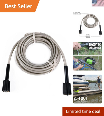 #ad #ad 25 Foot Long Pressure Washer Hose High Performance amp; Compatibility Features $49.99