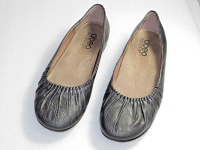 Nice!Womens ABEO  taylin flats leather Sporty comfy walk work ballet 7.5 N $100