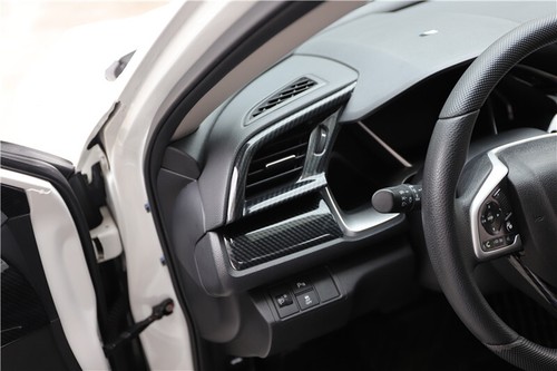 For Honda Civic 2016-2021 10th Carbon Fibre Middle Console Dashboard Panel Strip - Bild 9 von 23