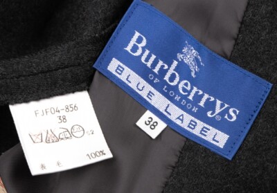 BURBERRY BLUE LABEL Pコート 38 BURBERRY BLUE LABEL ピーコート 38 チェック 黒 金ボタン