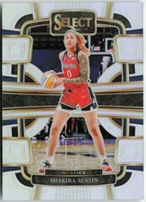 SHAKIRA AUSTIN 2024 Panini Select CONCOURSE SILVER PRIZM Mystics #17