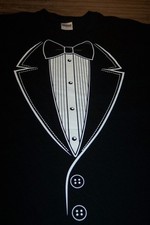 TUX TUXEDO SUIT COSTUME T-shirt MENS LARGE NEW