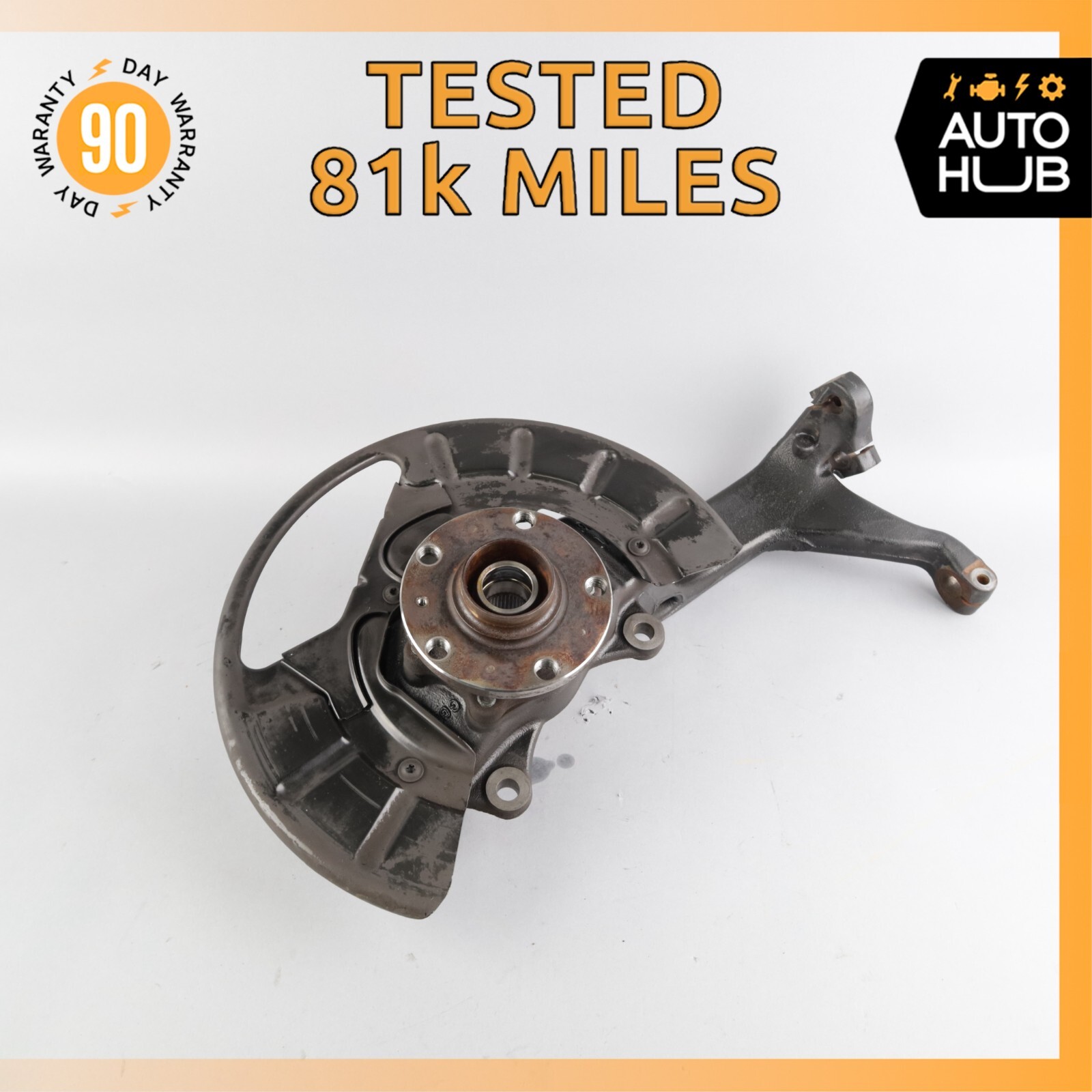 03-07 Bentley Continental GT Coupe Front Left Side Spindle Knuckle Hub OEM 81k