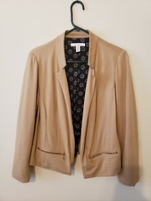 Chico's 1 Blazer Jacker Beige Long Sleeve. Open front. I.
