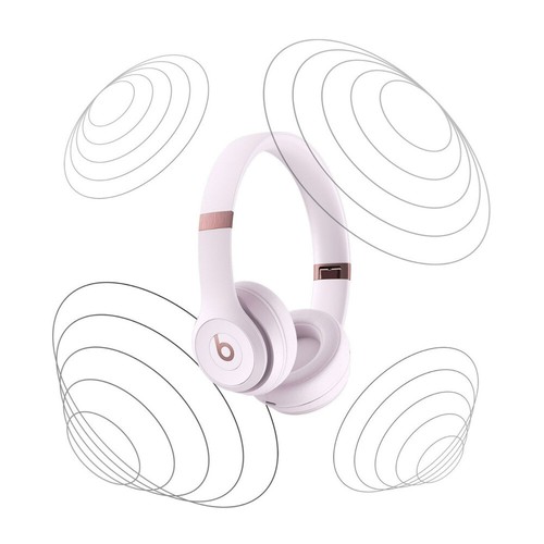 Beats Solo 4 Wireless Bluetooth On Ear Cloud Pink Headphones - Picture 3 of 7
