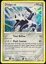 Pokémon TCG Dialga Diamond & Pearl 1/130 Holo Holo Rare CGC PSA DAMAGED
