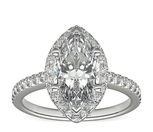4ct Marquise Ring Solid 925 Sterling Silver Ring RSG 400 - Foto 1 di 5
