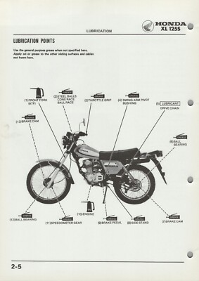 PDF Honda XL185S XL125S (79-82) Digital Service & Repair Manual XL